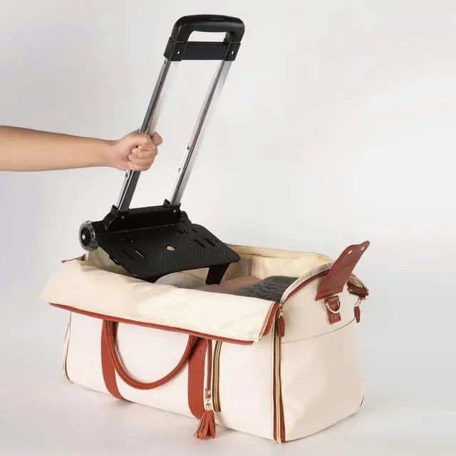 Carry On Travel Bag with Hanging Garment Zone and Shoe Compartment, 60L Capacity