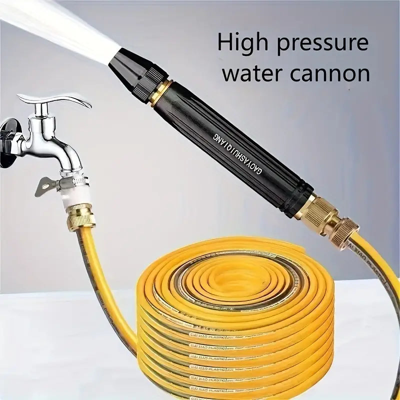 Adjustable Spray Nozzle with Extendable Tube and Trigger Lock for Garden Hose