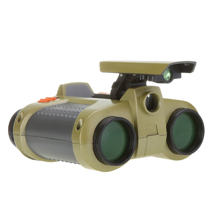 Kids Night Vision Binoculars with 4x Magnification and Adjustable Eyepieces, 26.2 ft Range