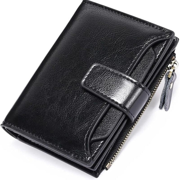 Multi-Pocket Wallet with RFID Blocking and Detachable ID Windows