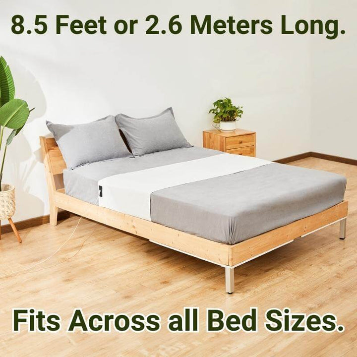 Grounding Bed Sheet with Detachable Grounding Cord and Breathable Low-Profile Fabric