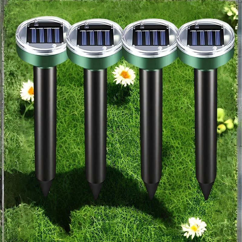 Solar Ultrasonic Rodent Repeller with Variable Frequency Sound and Auto Day-Night Mode