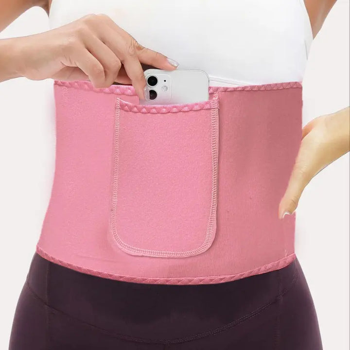 Neoprene Waist Belt with Heat Retention and Adjustable Closure for Workouts