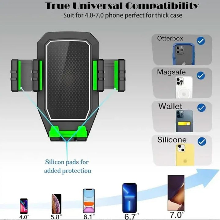 Dashboard Phone Mount with 16.9in Extended Arm and 360 Degree Rotation for Trucks