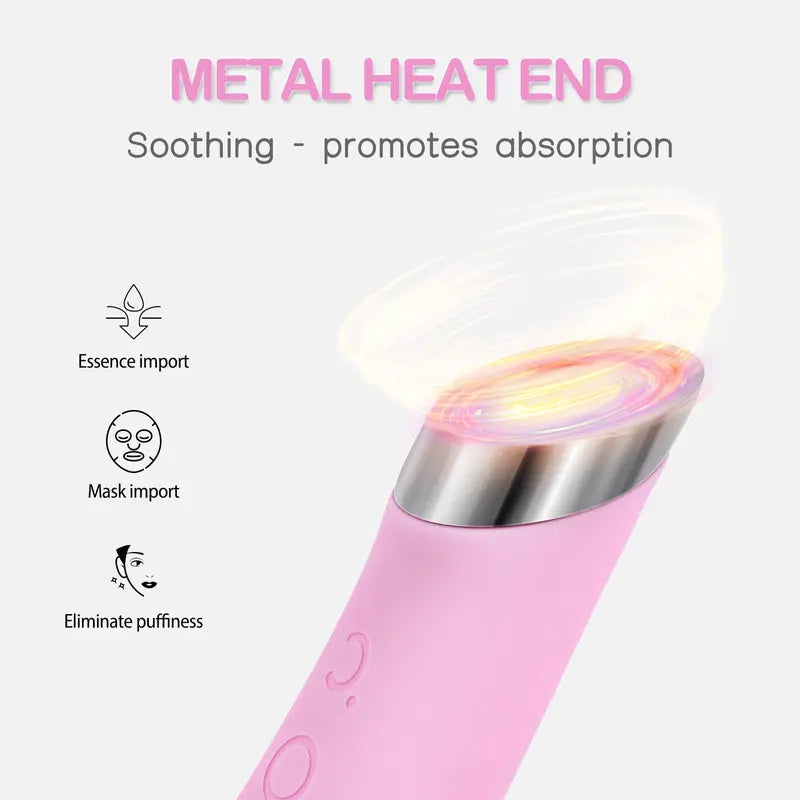 Vibrating Facial Cleansing Brush with Heated Tip and 5 Speed Settings