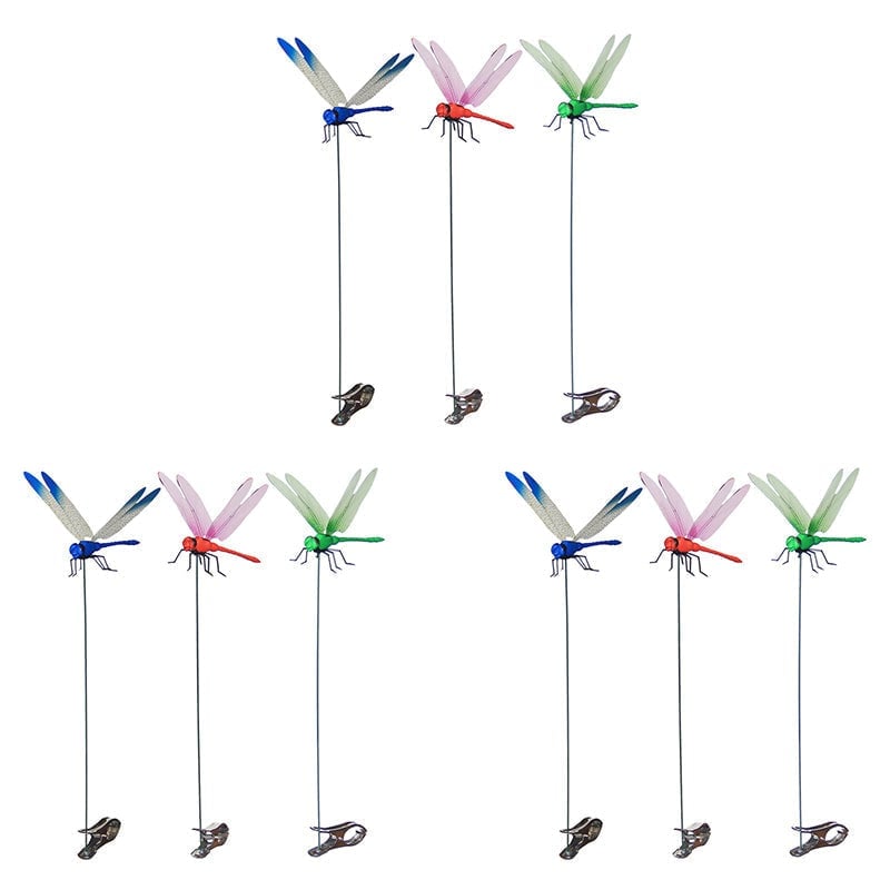 Dragonfly Clip with Waterproof Wings and Iron Reinforced Attachment for Mosquito Deterrent