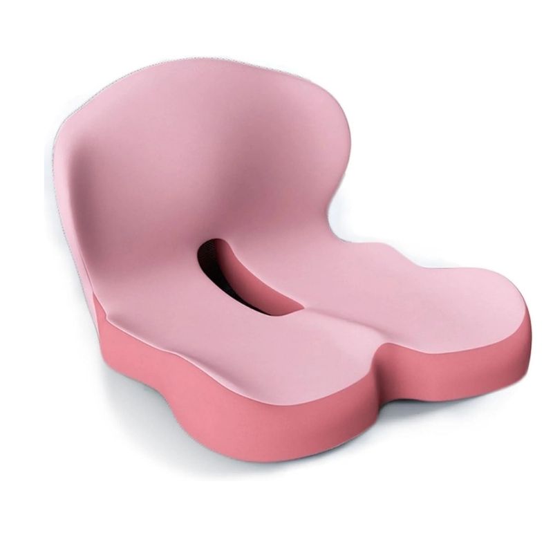 Memory Foam Seat Cushion with Non Slip Base and Machine Washable Cover