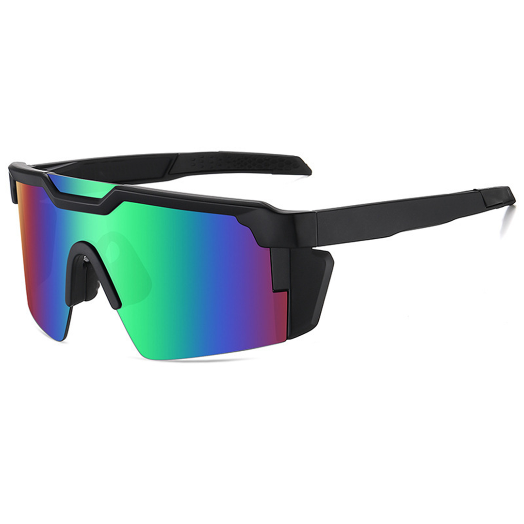 Photochromic Sports Sunglasses with Wraparound Frame and UV Protection, Unisex