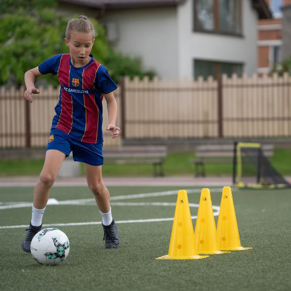 Soccer Dribbling Training Mat with Grip Socks and Video Program