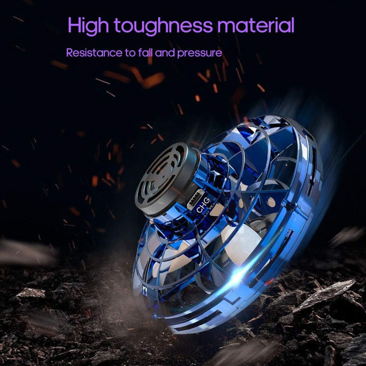Hand Control Gyroscopic Hovering Spinner with LED Light Display and Rechargeable Battery