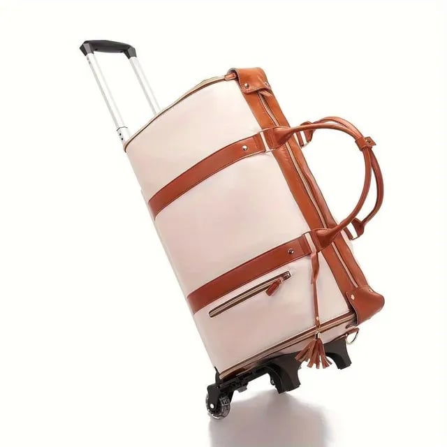 Carry On Travel Bag with Hanging Garment Zone and Shoe Compartment, 60L Capacity