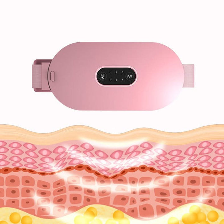 Cordless Heating Massager with Six Heat Levels and Six Massage Modes for Period Cramps
