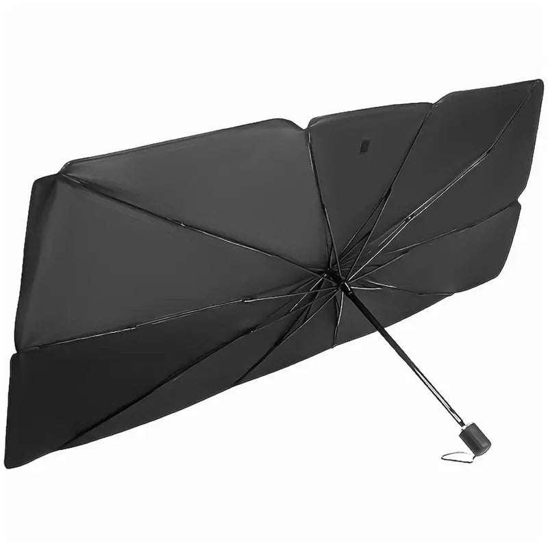Reflective Windshield Sunshade 55x31in with Umbrella Fold for Cars and SUVs
