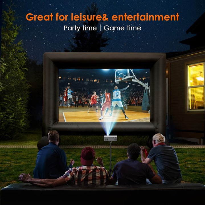 Portable Mini Projector with 3000 Lumen Brightness and HDMI USB Connectivity for Indoor Outdoor Use