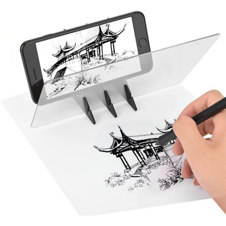 Optical Drawing Projector with Phone Screen Projection and Angle Adjustment