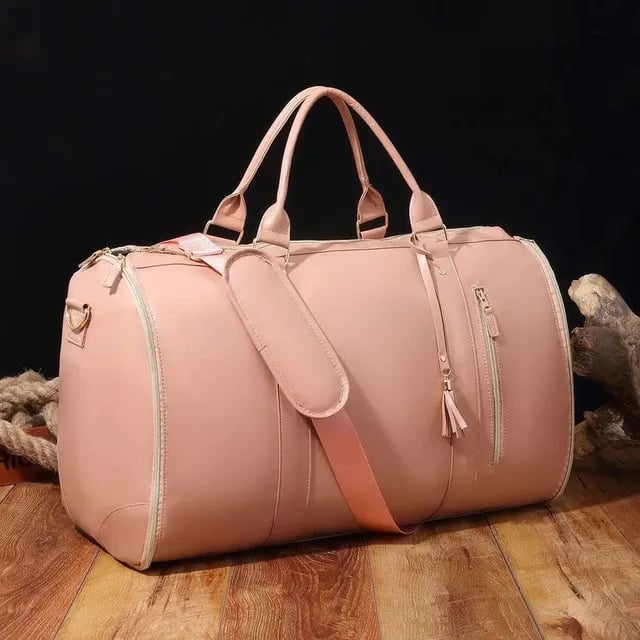 Carry On Travel Bag with Hanging Garment Zone and Shoe Compartment, 60L Capacity