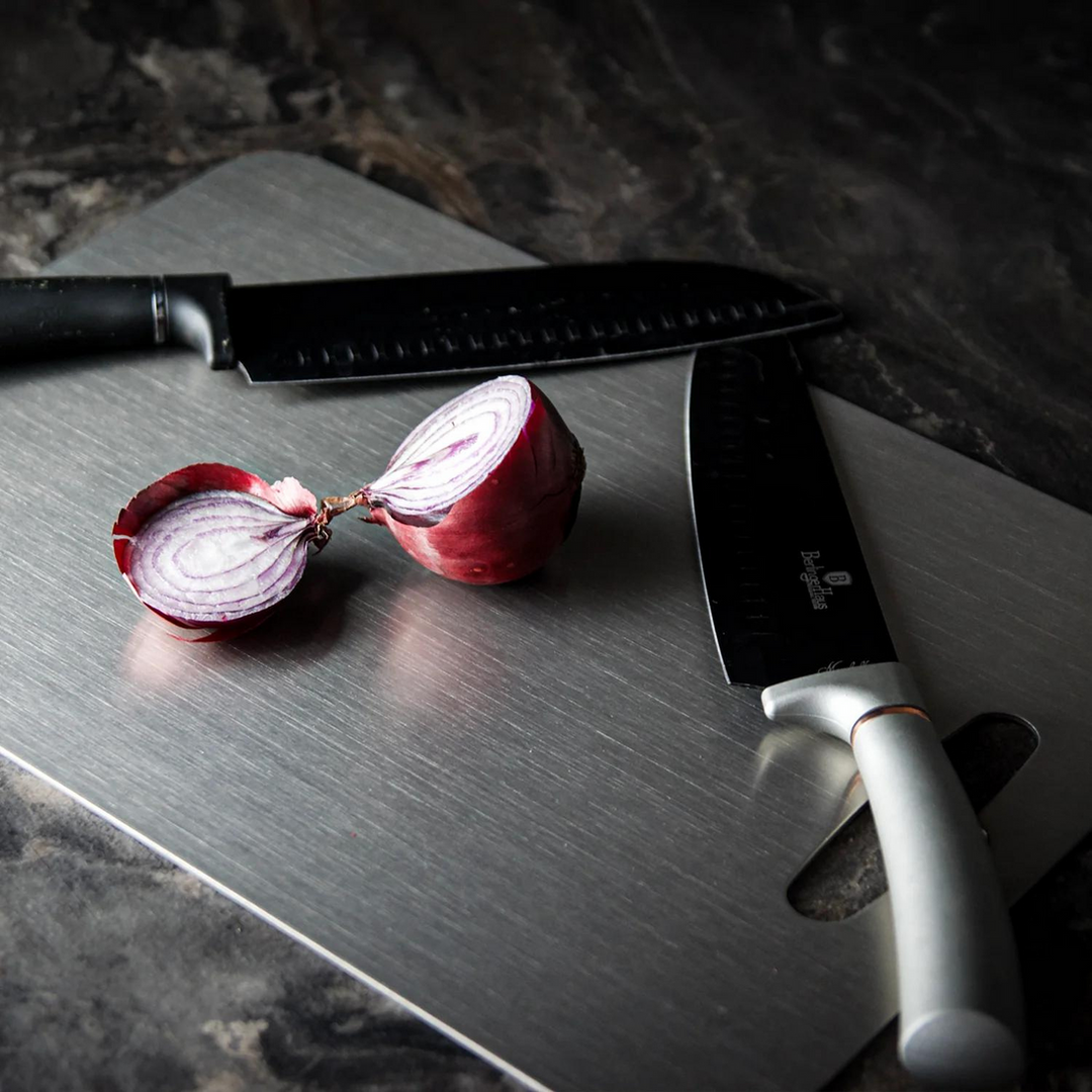 Titanium Cutting Board with Smooth Surface and Rounded Edges