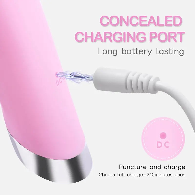 Vibrating Facial Cleansing Brush with Heated Tip and 5 Speed Settings
