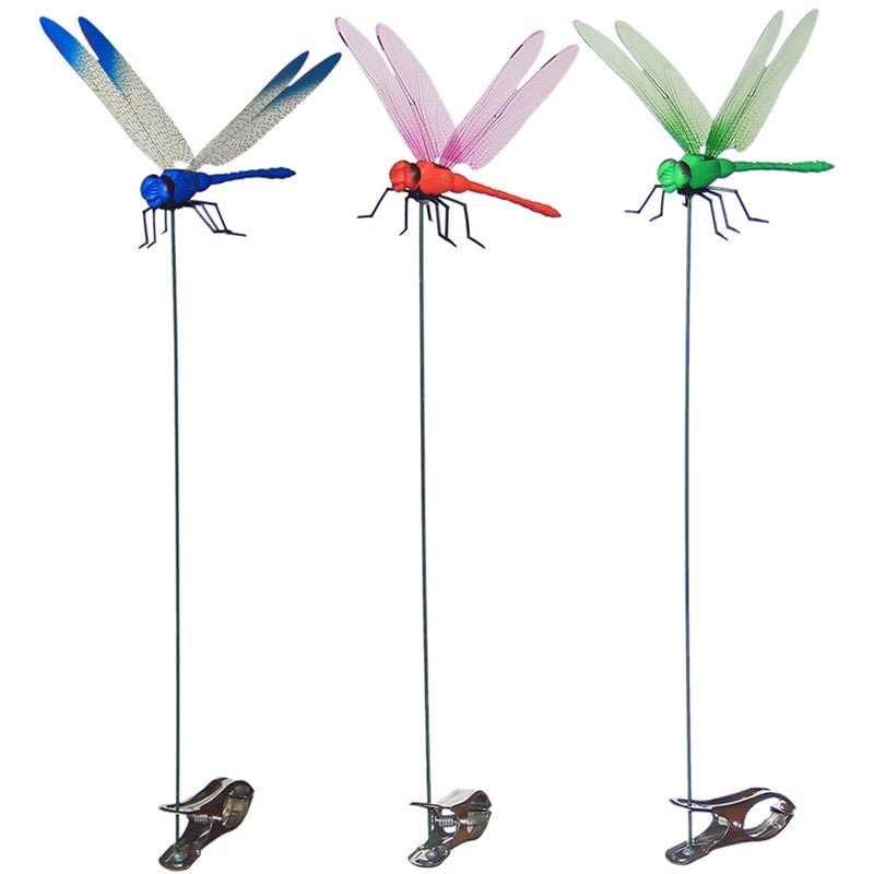 Dragonfly Clip with Waterproof Wings and Iron Reinforced Attachment for Mosquito Deterrent