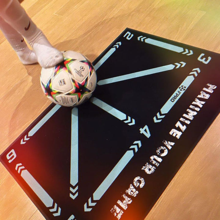 Soccer Dribbling Training Mat with Grip Socks and Video Program
