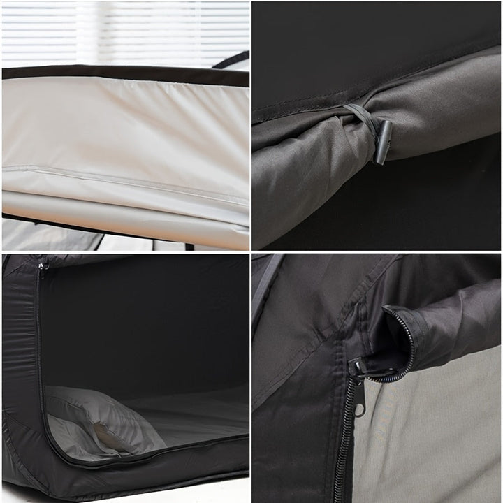 Foldable Tent Bed with Full Zipper Closure and Mesh Ventilation, Water Repellent