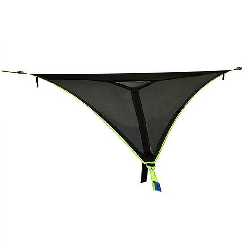 Triangle Hammock with Three-Point Anchor System and Elevated Sleeping Surface