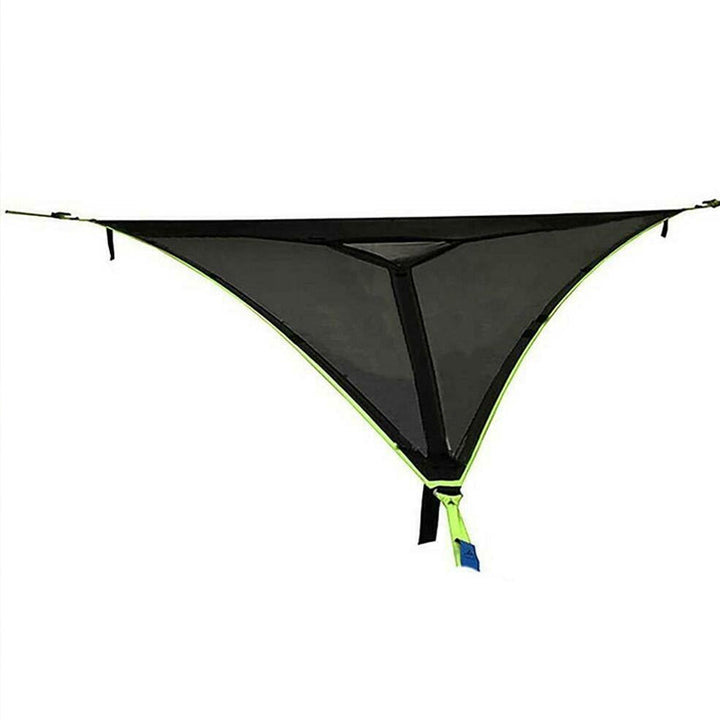 Triangle Hammock with Three-Point Anchor System and Elevated Sleeping Surface
