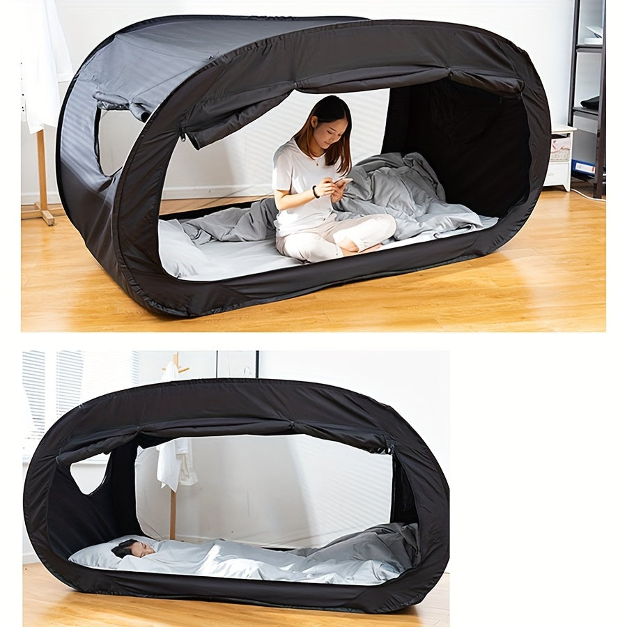 Foldable Tent Bed with Full Zipper Closure and Mesh Ventilation, Water Repellent