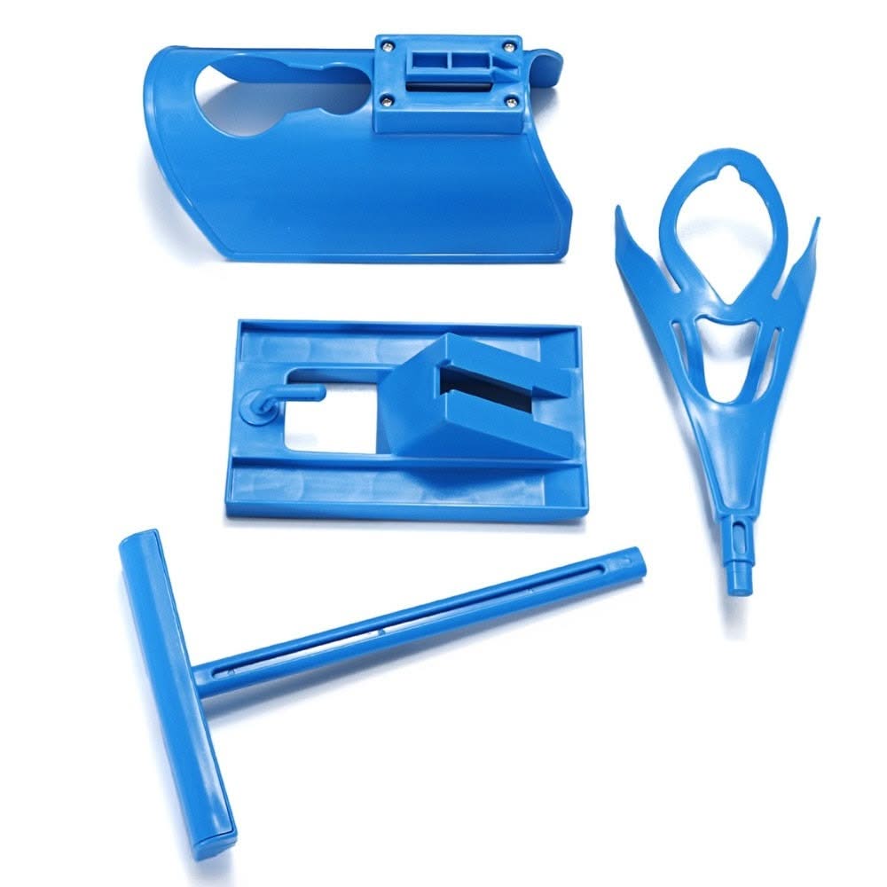 Sock Helper with Extended Handle and Built-In Shoe Horn
