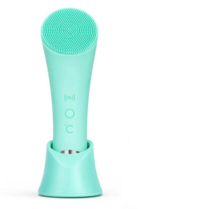 Vibrating Facial Cleansing Brush with Heated Tip and 5 Speed Settings