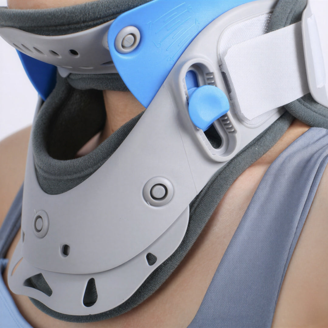 Adjustable Cervical Traction Neck Brace with Height-Adjustable Support