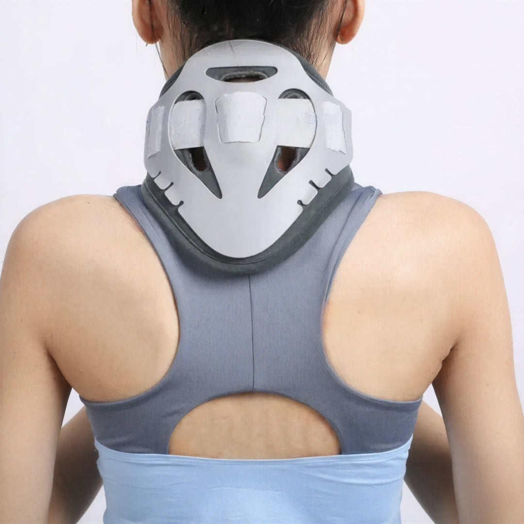 Adjustable Cervical Traction Neck Brace with Height-Adjustable Support