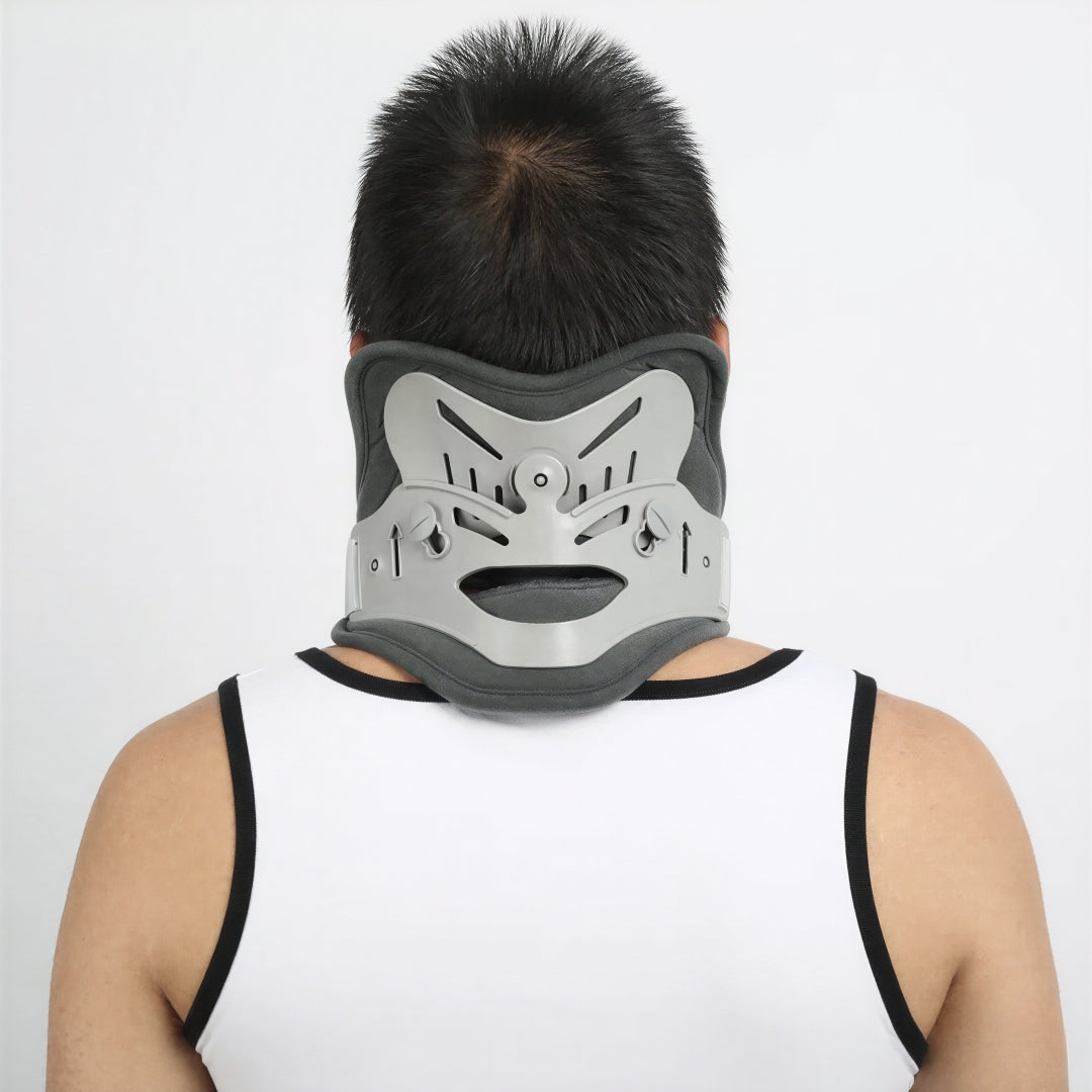 Adjustable Cervical Traction Neck Brace with Height-Adjustable Support