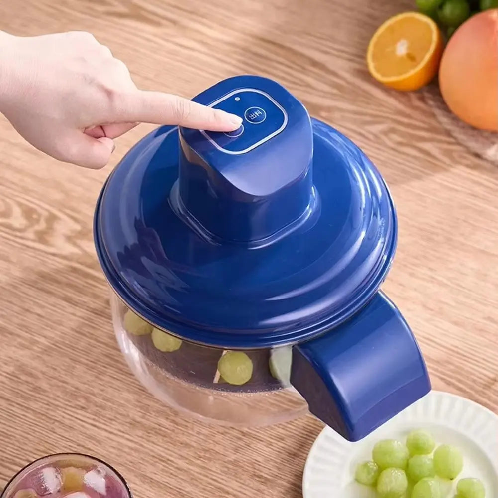 Electric Fruit and Vegetable Peeler with Five Rotating Blades and Rechargeable Battery