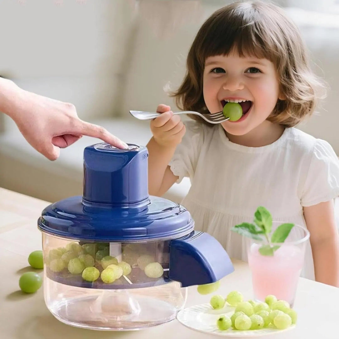 Electric Fruit and Vegetable Peeler with Five Rotating Blades and Rechargeable Battery