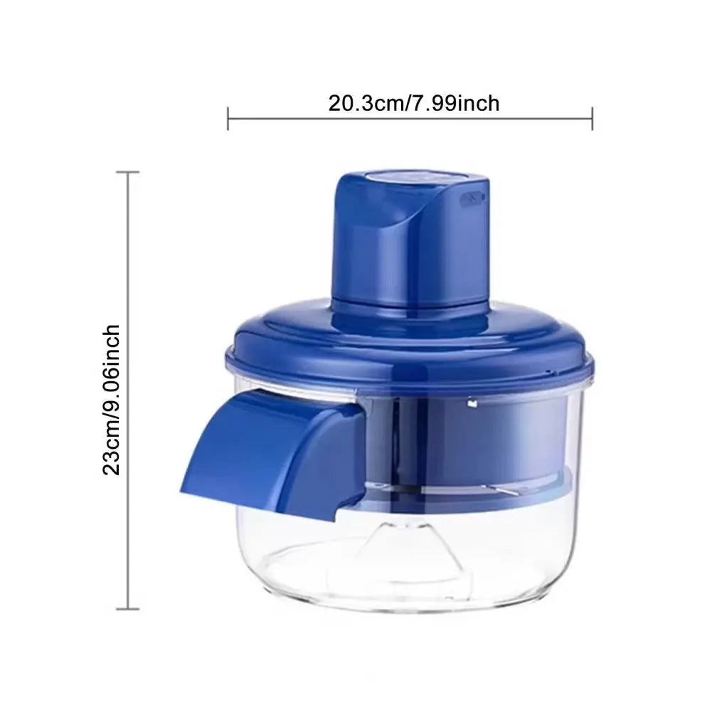 Electric Fruit and Vegetable Peeler with Five Rotating Blades and Rechargeable Battery