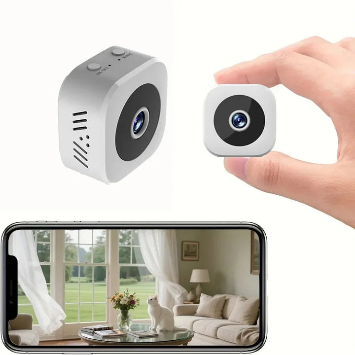 1080P HD Wireless Security Camera with Night Vision and Magnetic Bracket, 70g Compact