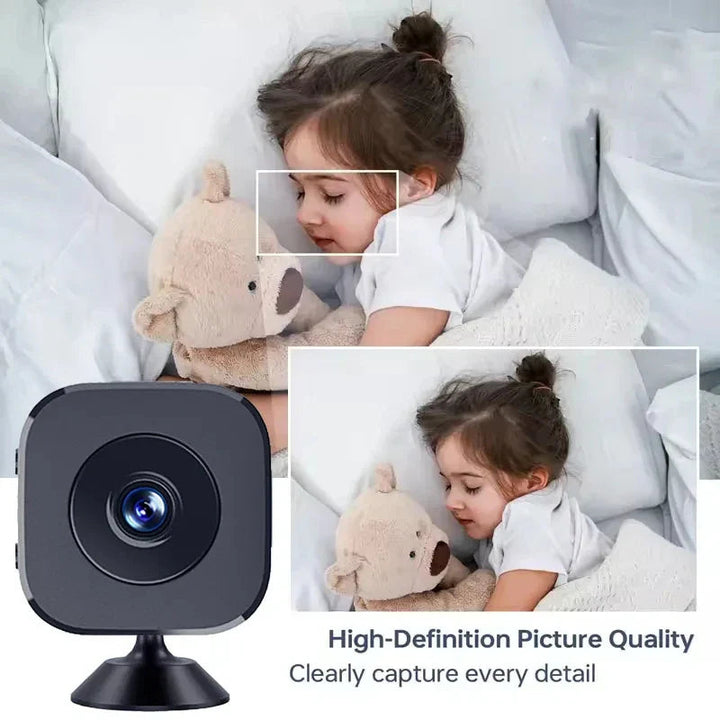 1080P HD Wireless Security Camera with Night Vision and Magnetic Bracket, 70g Compact