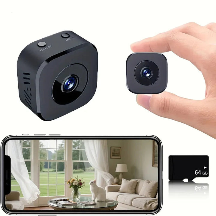 1080P HD Wireless Security Camera with Night Vision and Magnetic Bracket, 70g Compact