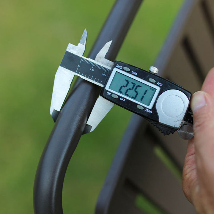 Foldable Camping Chair with Carbon Steel Frame and Integrated Footrest, Armrests and Backrest