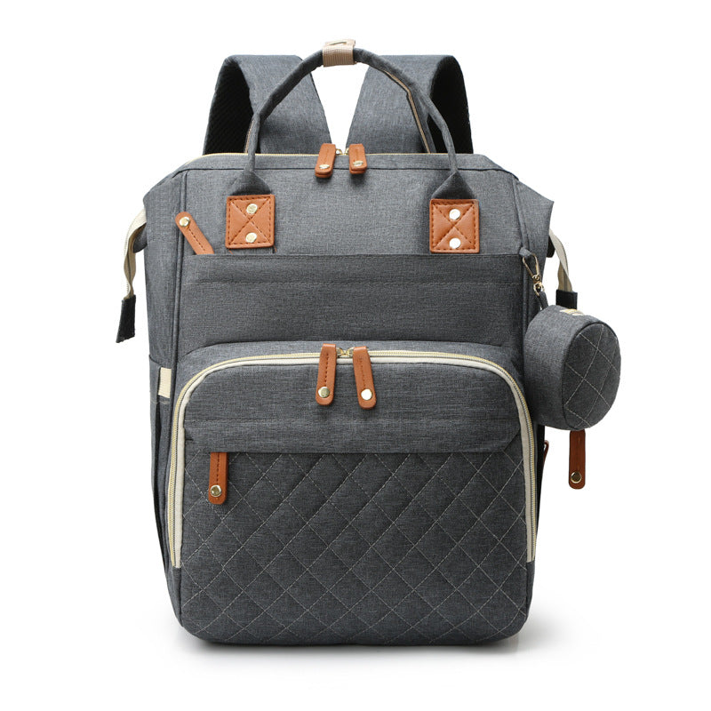 Diaper Backpack with Multi-Pocket Storage and Adjustable Shoulder Straps