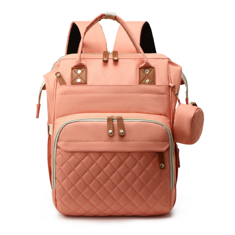 Diaper Backpack with Multi-Pocket Storage and Adjustable Shoulder Straps