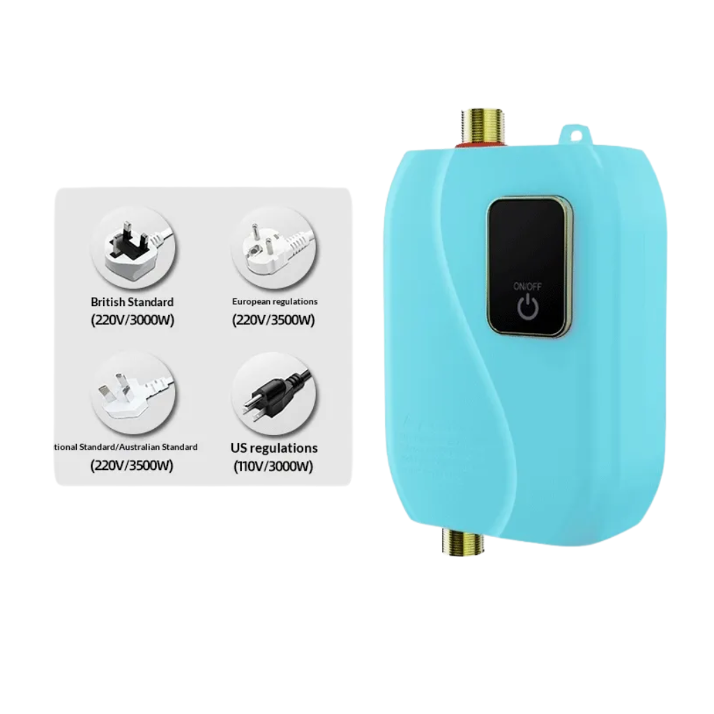 Electric Instant Water Heater with Digital Display and Wall Mount