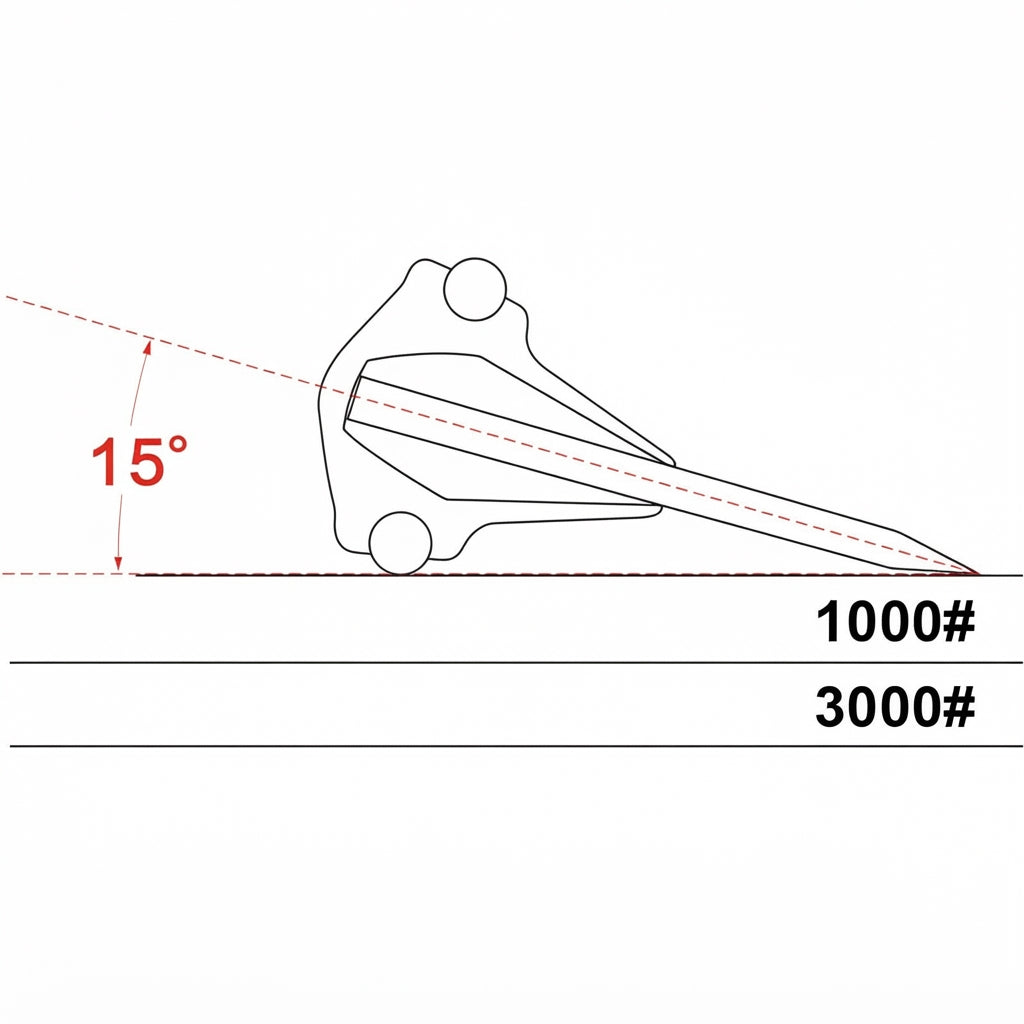 Fixed Angle Knife Sharpening Guide with Whetstone for Professional Edge Control