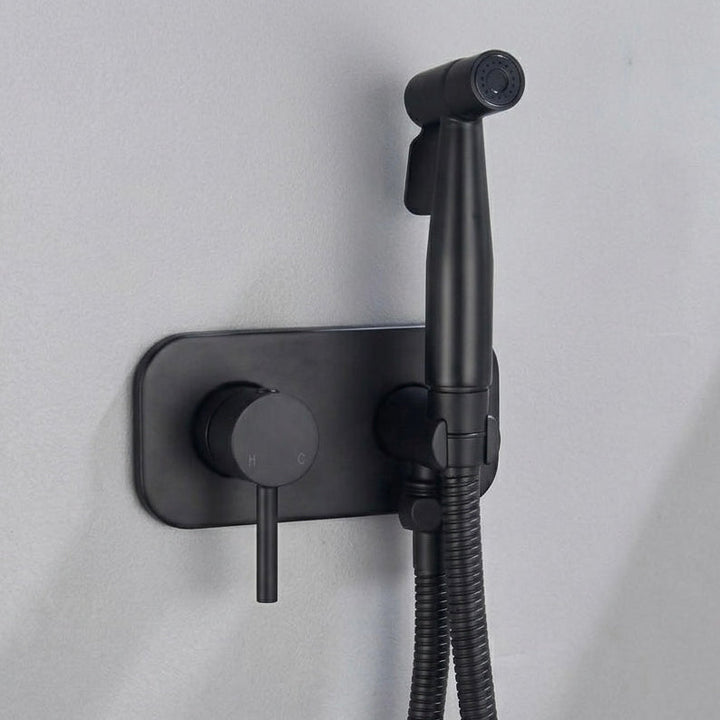 Brass Bidet Sprayer with Hot and Cold Water Control and Dual Spray Modes