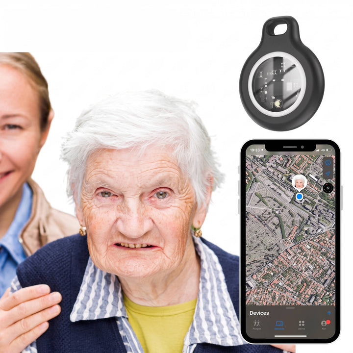 Seniors GPS Tracker, Waterproof GPS Tracking Device with Live Location Updates for Elderly Safety