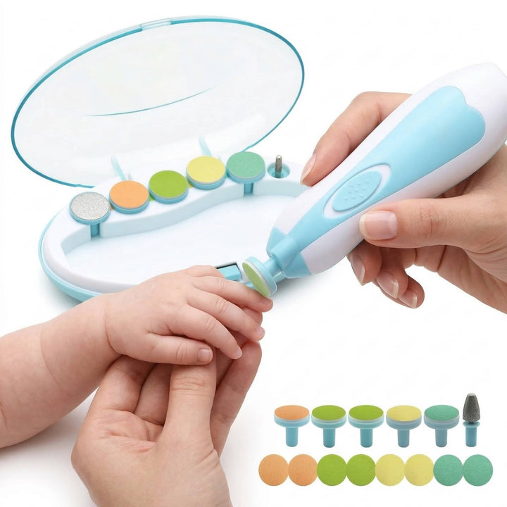 21 in 1 Baby Nail Trimmer for Newborns and Toddlers, Safe Electric Baby Nail File Kit