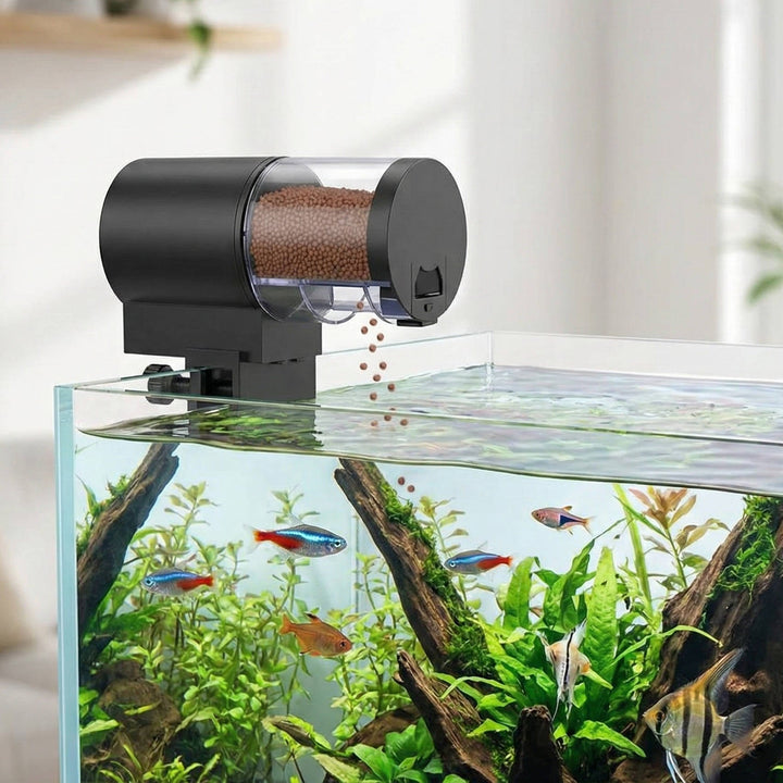 Automatic Fish Feeder for Aquarium Programmable 3.51oz Timer Feeder