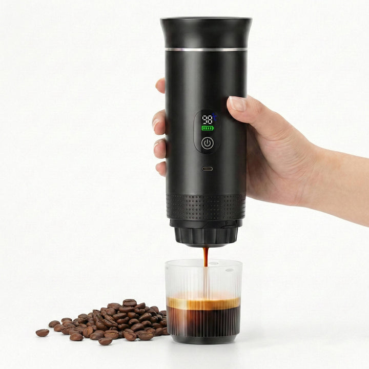 Portable Mini Coffee Machine for Car, Home, Camping, Espresso,Nespresso, Ground Coffee