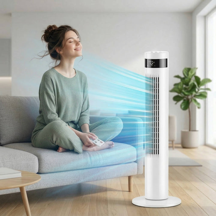 Standing Portable AC Unit Air Conditioner for Home and Office, Bladeless, Quiet, 3 Speed Settings